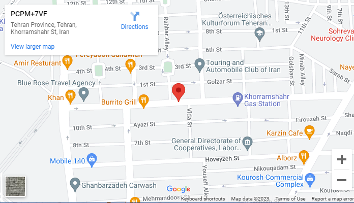 لوکیشن شرکت آنیل دریا