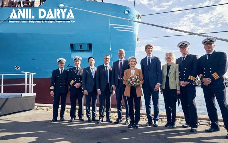 نامگذاری اولین کشتی خط کشتیرانی مرسک با سوخت متانول