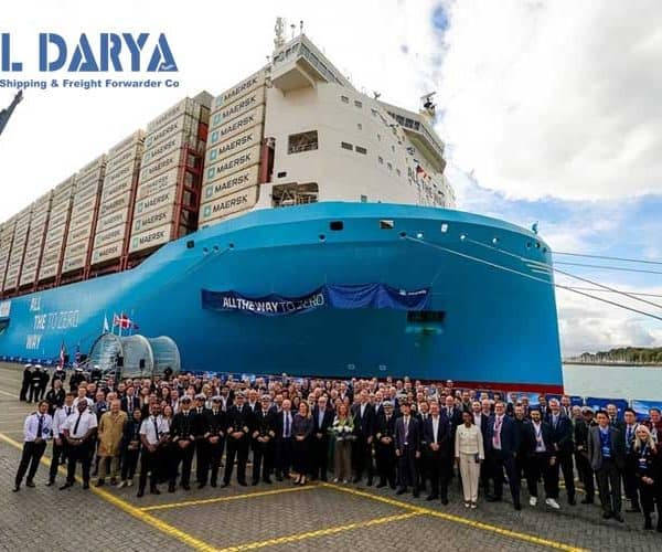 تحویل کشتی جدید شرکت مرسک با سوخت متانول