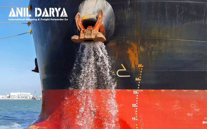 Environmental monitoring of ships' ballast water discharge in the country's ports