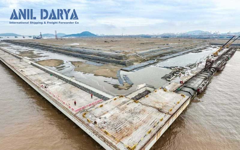 شانگهای بزرگترین ترمینال کانتینری خودکار دنیا را می‌سازد