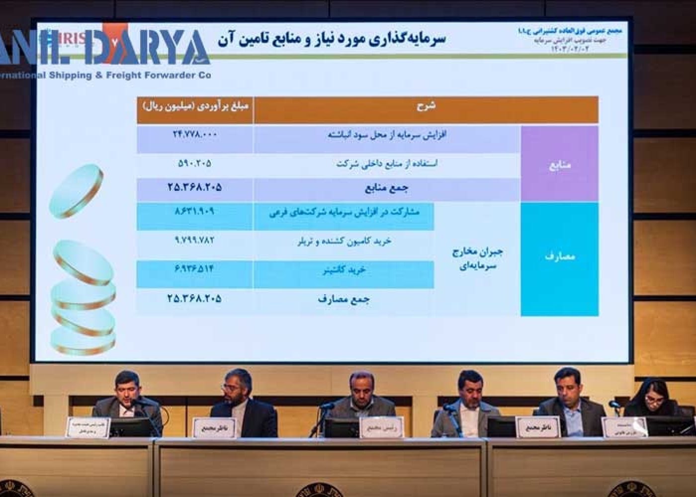 افزایش ۴۳ درصدی سرمایه کشتیرانی جمهوری اسلامی ایران